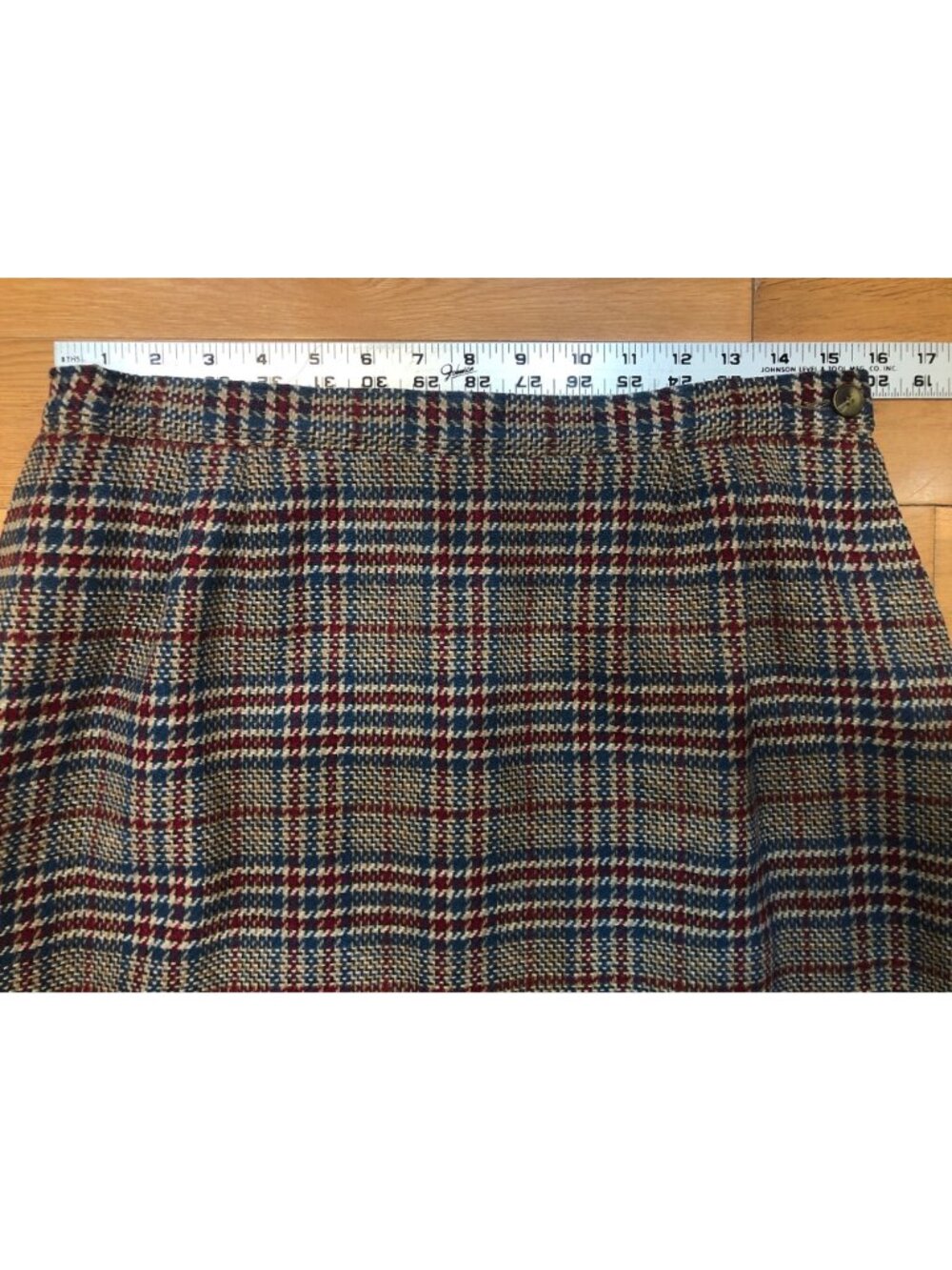 Vintage Pendleton Wool Plaid Midi Skirt Size 14 Dark Academia Classic Preppy - Picture 5 of 9